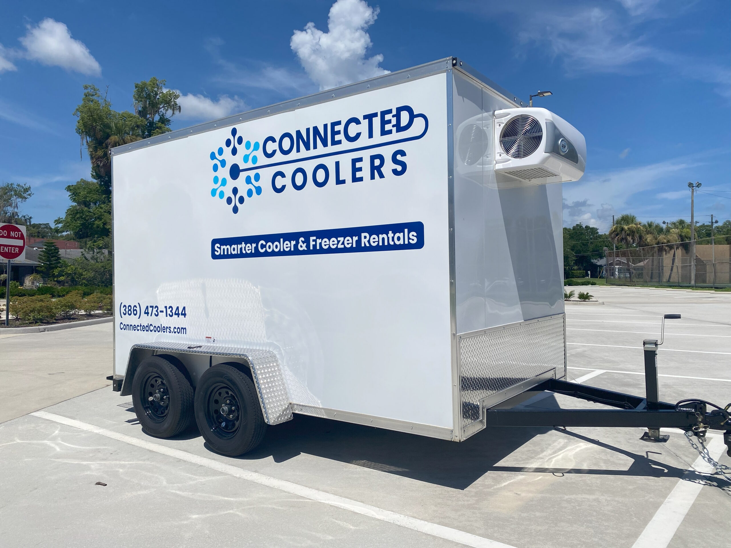 Connected Coolers in a parking lot